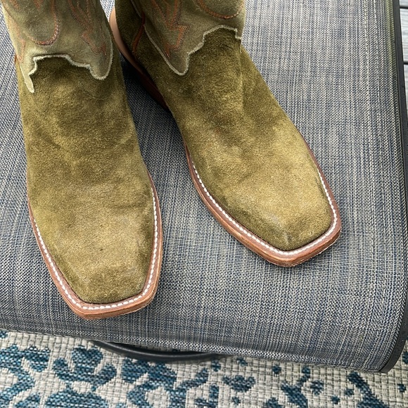 Olive Olathe Kudu rough-out, men’s 8.5D - Picture 10 of 14